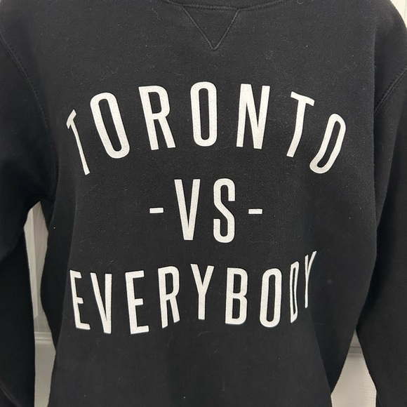 Peace Collective Toronto Vs. Everybody Black Sweatshirt, Sz S - Picture 2 of 6